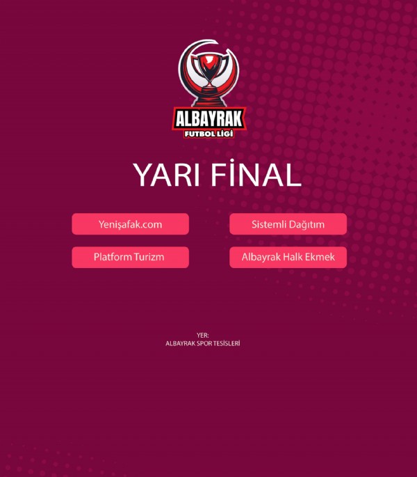 Albayrak Futbol Liginde Yarı Final Eşleşmeleri Belli Oldu